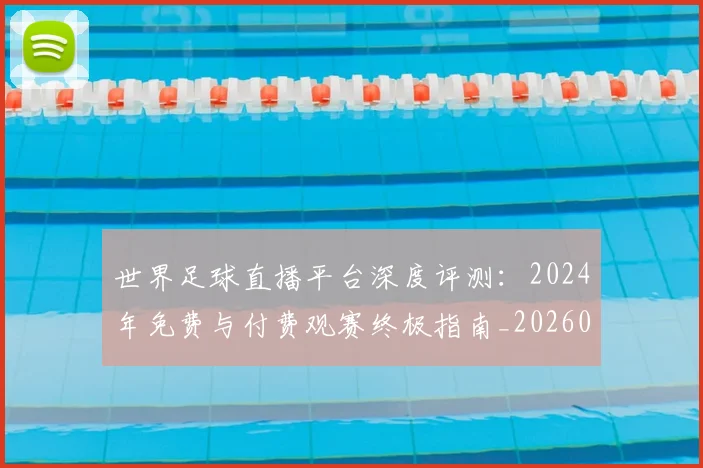 世界足球直播平台深度评测：2024年免费与付费观赛终极指南_20260609201544